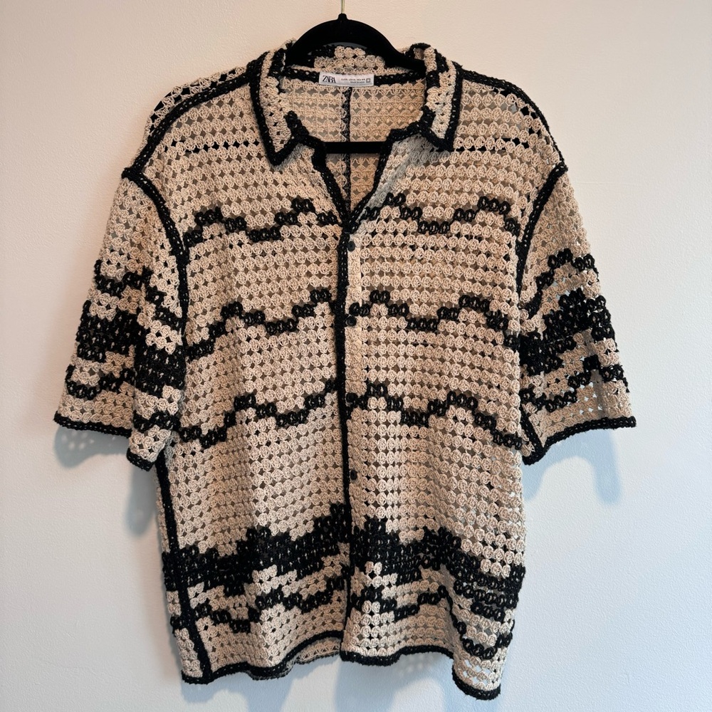 Mens Crochet Zara Top